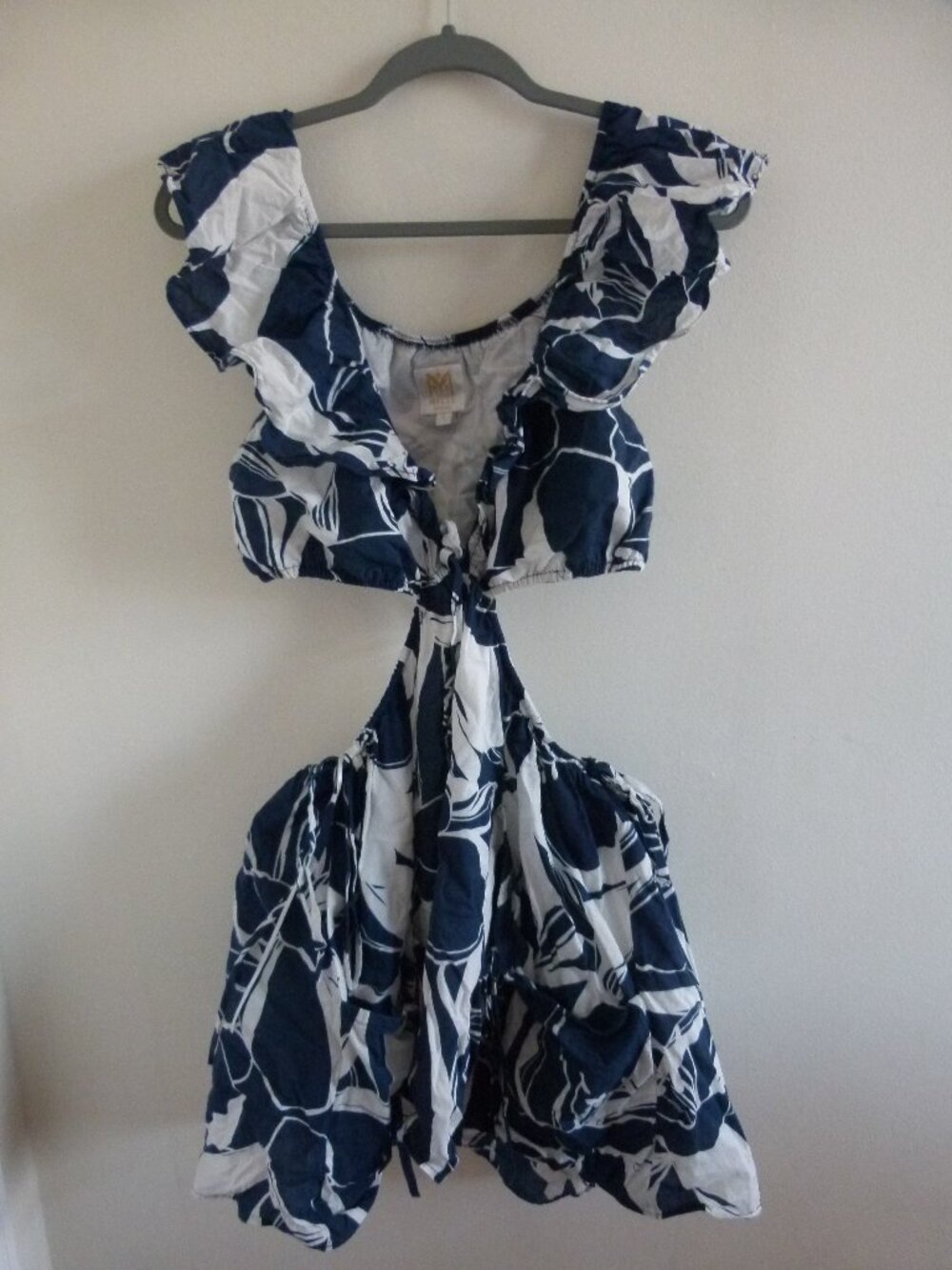 Milly Delilah Backless Cutout Dress - Navy Floral